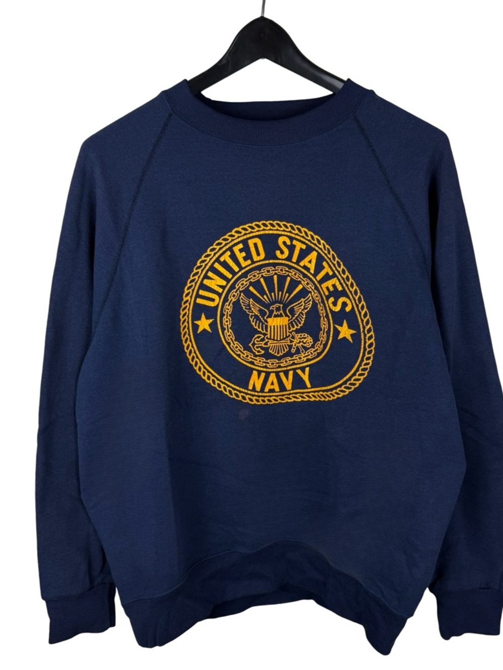 Vintage 90s Soffe United States Navy Military Pullover Sweatshirt Size L